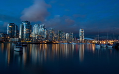Vancouver nel crepuscolo