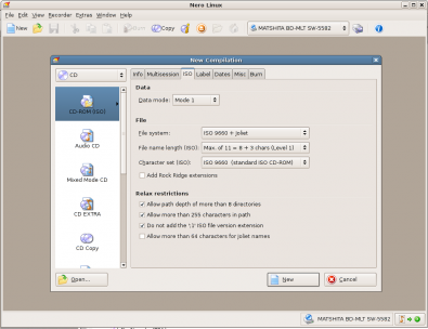 Nero 3 Linux Screenshot
