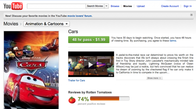 Cars youtube