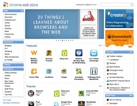 Chrome web store