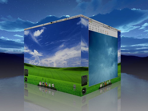 Compiz fusion 3D cubo