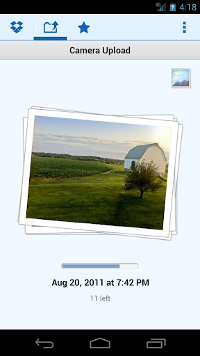 Dropbox caricamento automatico Android