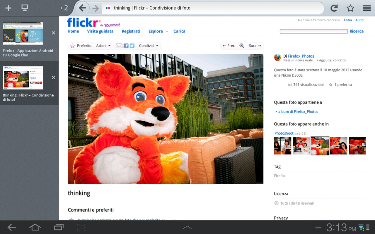 Firefox 15 tablet screenshot