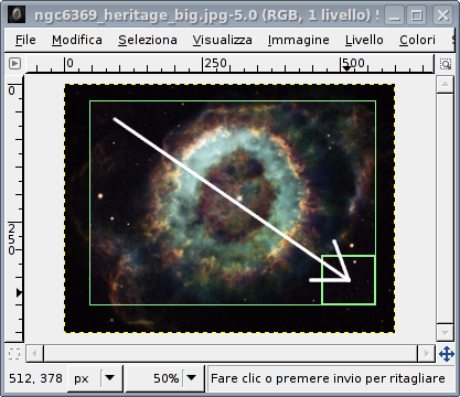 GIMP guida ritaglio1