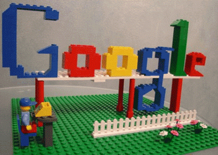 Google logo lego