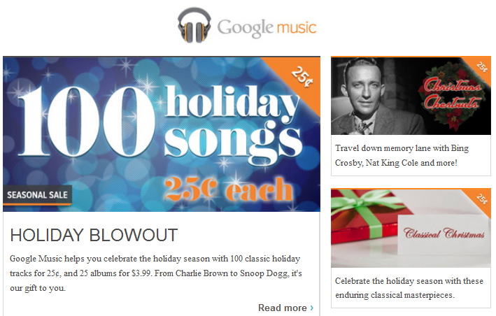 Google music natale