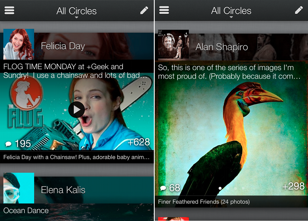 Google plus ios aggiornamento