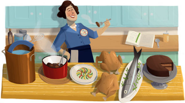 Julia Child–Google Doodle