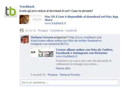 Link preview facebook
