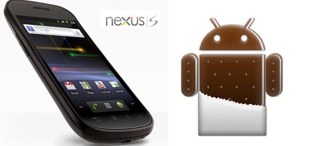 Nexus S Android 4.0 ice cream sandwich