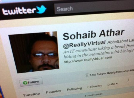 Osama Bin Laden Sohaib Athar Twitter