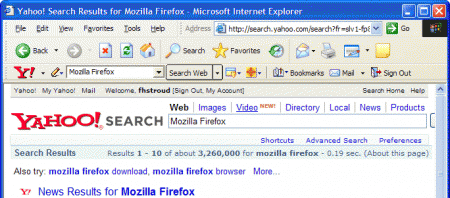 Toolbar internet explorer