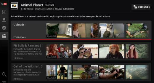 YouTube Google TV