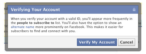 accountverificato facebook