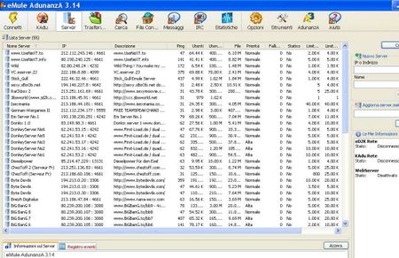 adunanza emule server