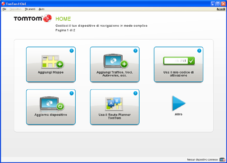 aggiornare mappe tomtom software