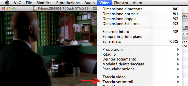 aggiungere sottotitoli vlc