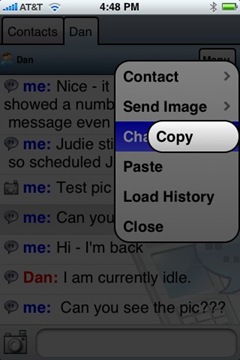agile messanger copy