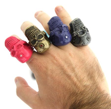 anello teschio USB