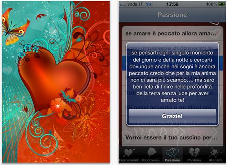 app iphone san valentino ilove you
