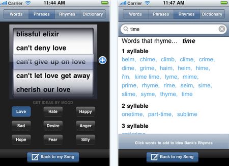 app iphone songwriter s pad