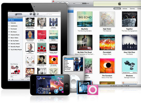 apple itunes grafica
