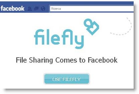 applicazioni facebook condividere file filefly