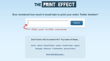 applicazioni gratis twitter ThePrintEffect pagine stampa