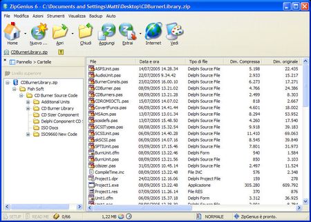 aprire file rar zipgenius