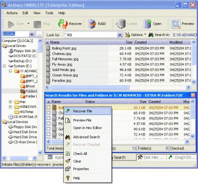 Active Undelete screenshot
