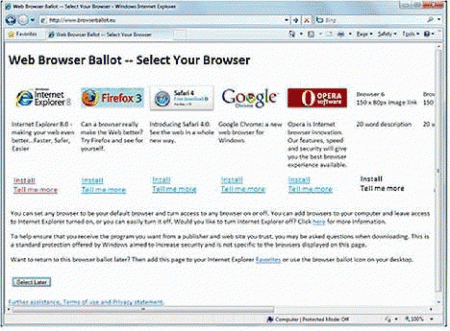 Microsoft Ballot Screen