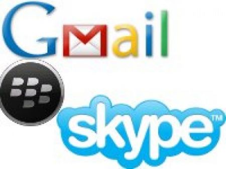 BlackBerry Skype Gmail