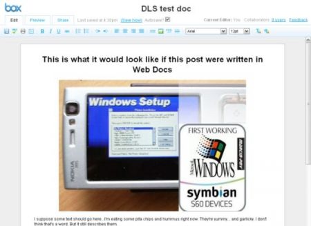 Box.net Web Documents