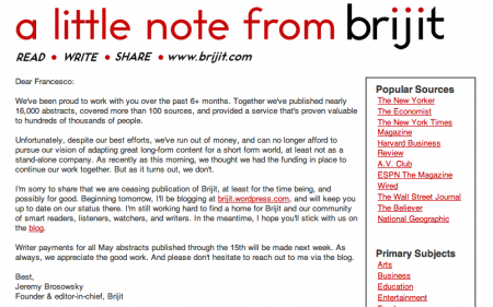 la morte di Brijit