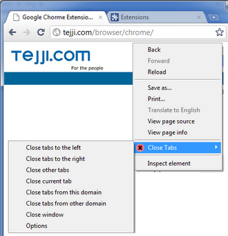 browser chome tabs