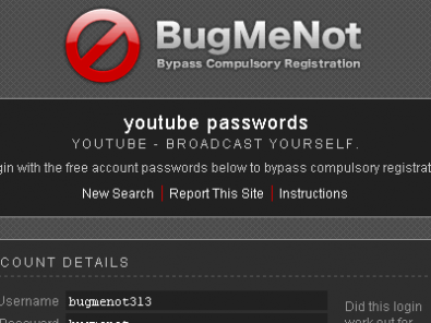 bugmenot
