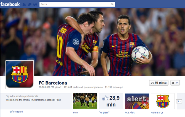 calcio facebook barcellona