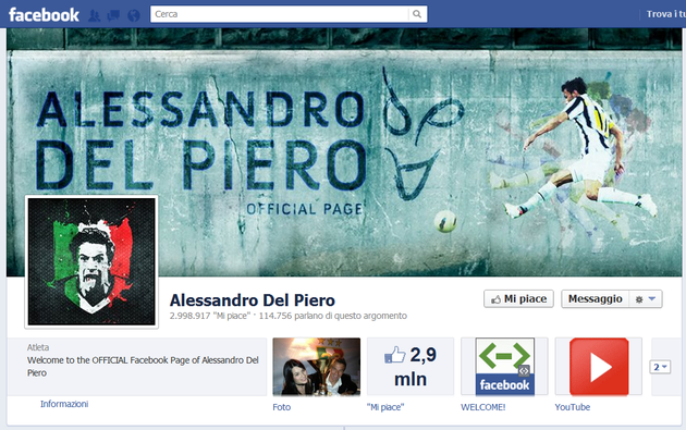 calcio facebook del piero