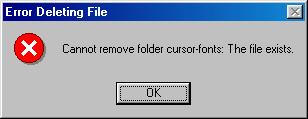 cannot remove file