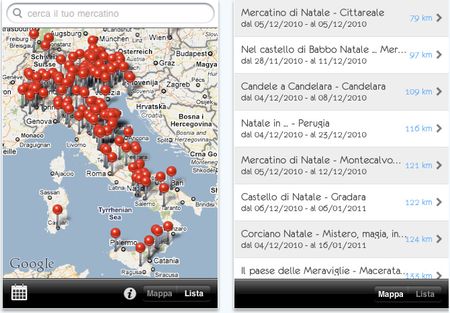 cercomercatino app iphone mercatini natale