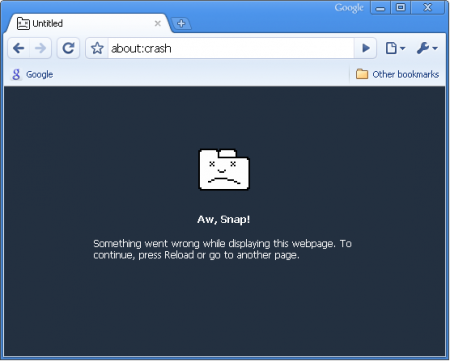 chrome crash
