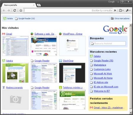 Chrome tema nero