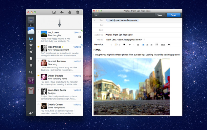 client email sparrow