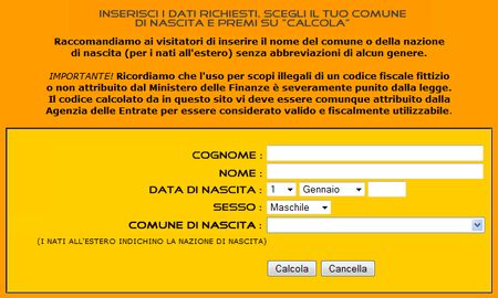 codice fiscale online