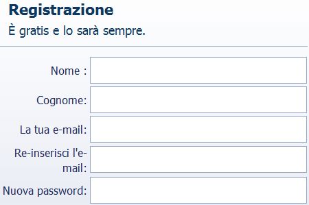 come iscriversi su facebook