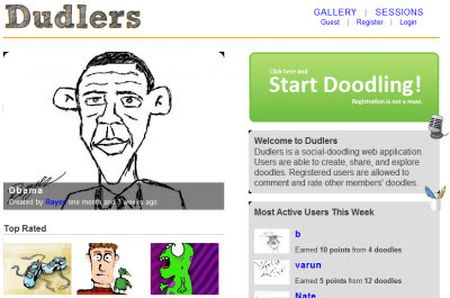 community condivisione disegni online dudlers