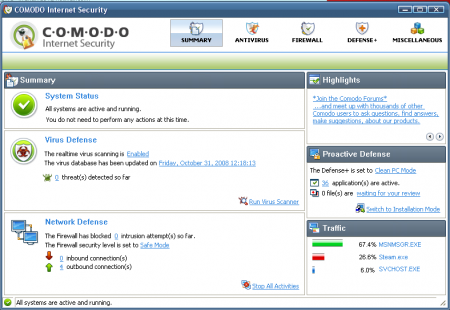 comodo internet security