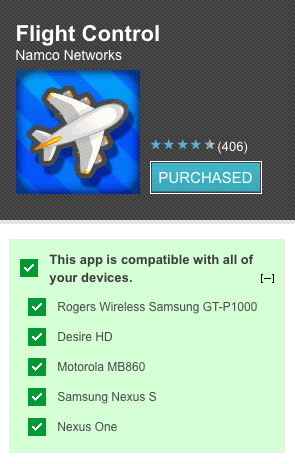 compatibilità device android