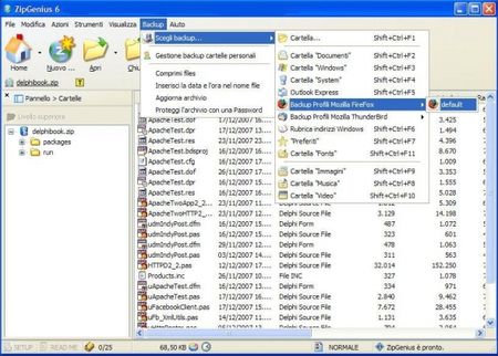 comprimere file zipgenius