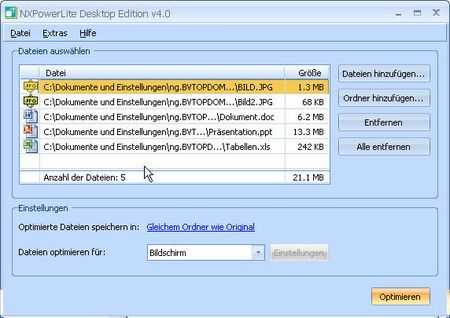 comprimere file